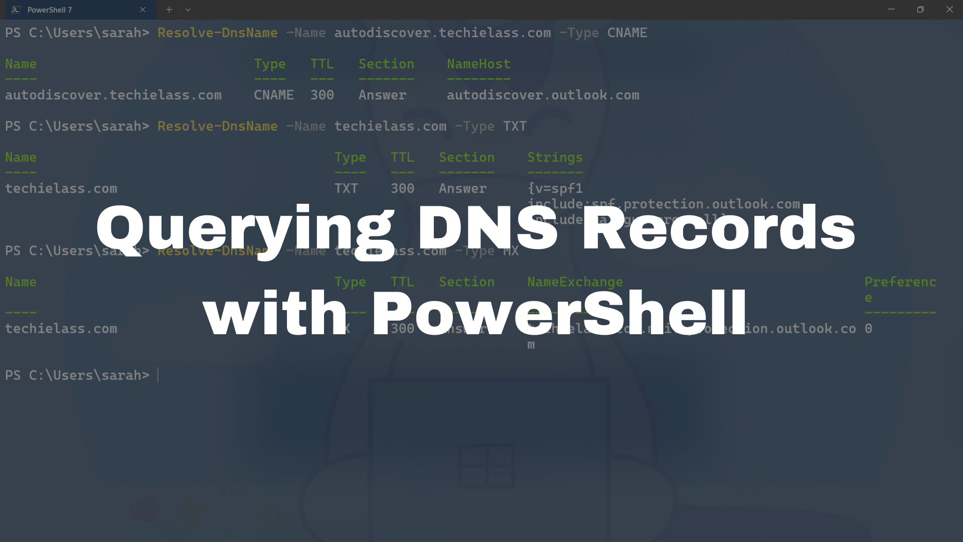 dns レコード 人気 確認 powershell