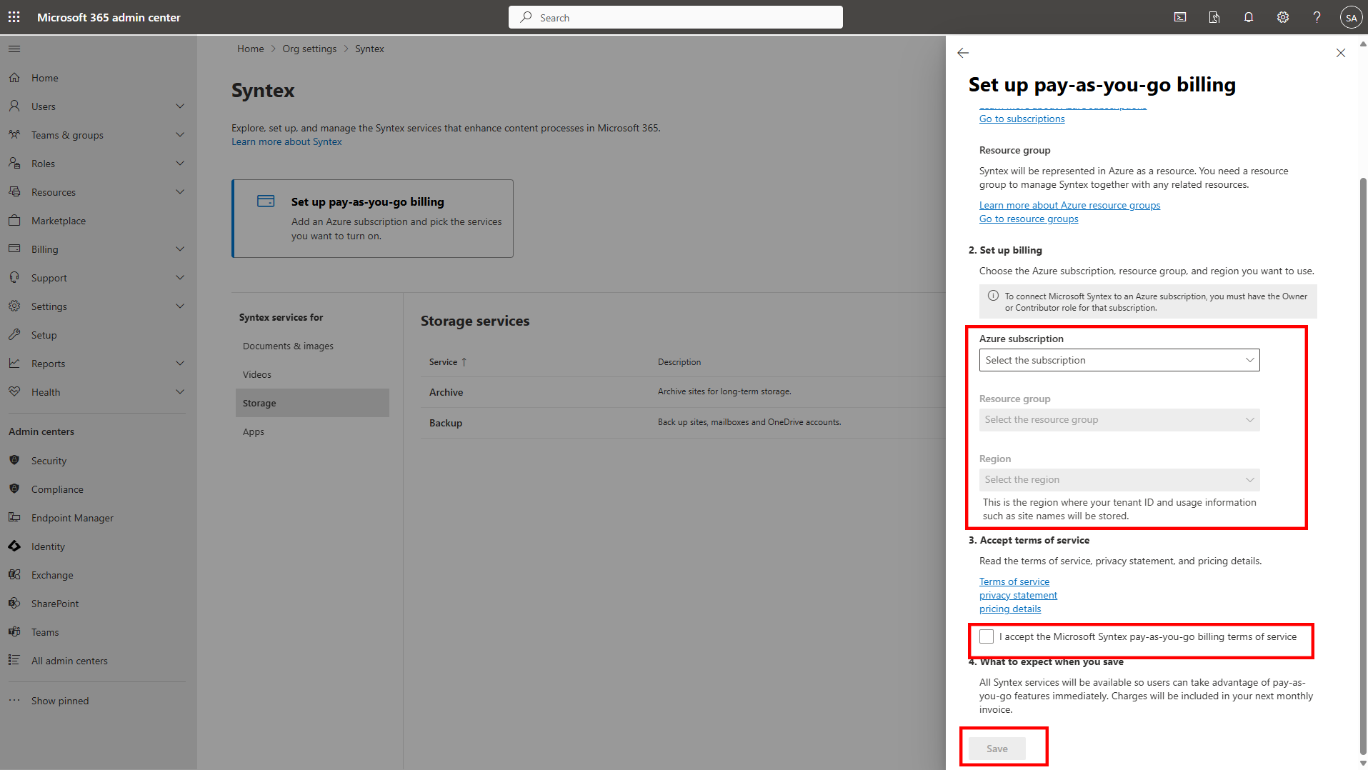 Configure Microsoft 365 backup settings