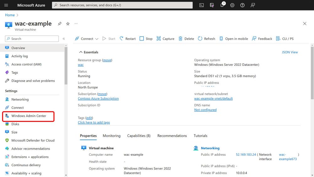 Windows Admin Center in Azure