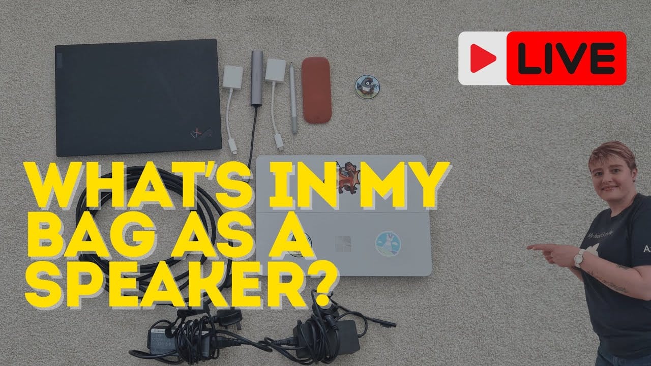 What's in my bag as a speaker live Q&A