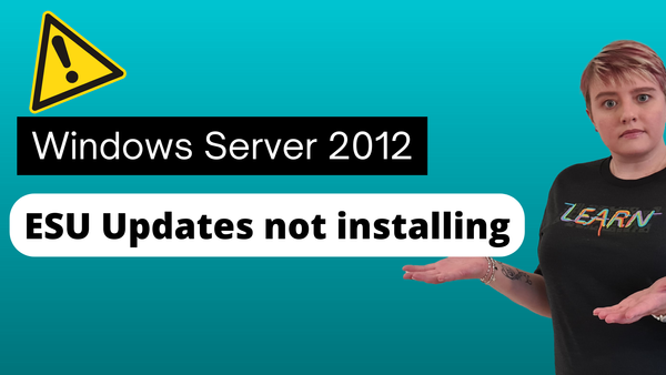 Windows Server 2012 Arc-enabled servers not installing updates
